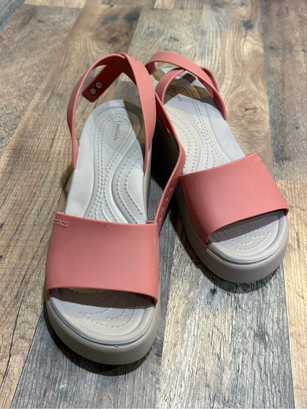 CROCS Women's Coral Pink Slingback Sandals